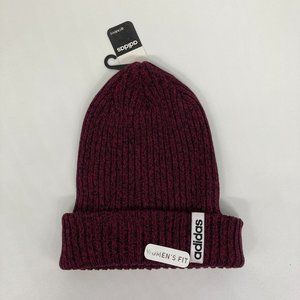 Maroon Adidas Beanie Hat